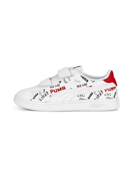 Puma Kids Sneakers with Scratch White