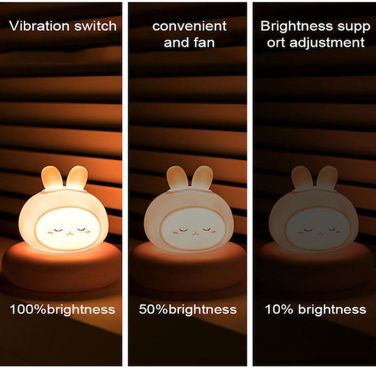 Nursery Night Light LED Deer Battery Orange Warm
