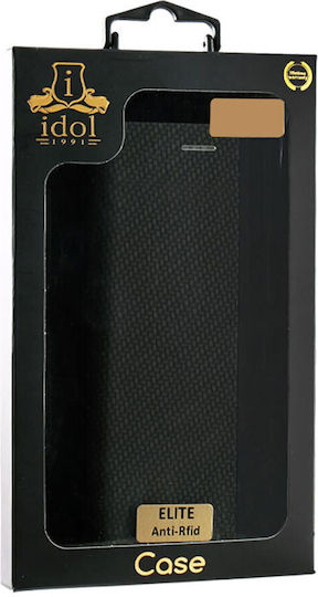 Idol 1991 Elite Anti-RFID Book Δερματίνης Μαύρο (Galaxy S23 Ultra)