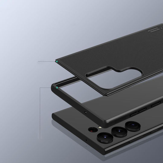 Nillkin Super Frosted Shield Pro Umschlag Rückseite Kunststoff 0.5mm Schwarz (Galaxy S23 Ultra) N8068
