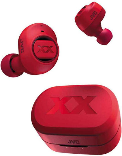 JVC HA-XC50T In-ear Bluetooth Handsfree Căști cu Carcasă de Încărcare Roșu