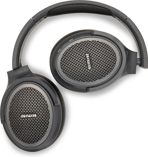 Aiwa HST-250BT Kabellos / Kabelgebunden Über Ohr Kopfhörer mit 13 Stunden Betriebszeit Gray