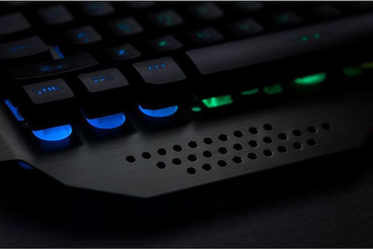Zeroground KB-2300G Sagara Gaming Πληκτρολόγιο με RGB φωτισμό (Αγγλικό US) Γκρι