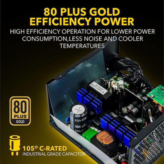 Armaggeddon Voltron 500W Μαύρο Τροφοδοτικό Υπολογιστή Full Modular 80 Plus Gold