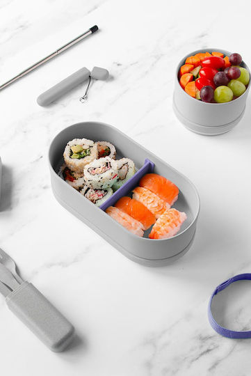 Lund London Lunchbox Bamboo Grey 270ml 1Stück