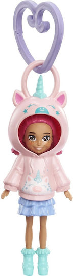 Mattel Polly Pocket Hoodie Buddy - Einhornpuppe 7,6cm (Mehrfach Designs)