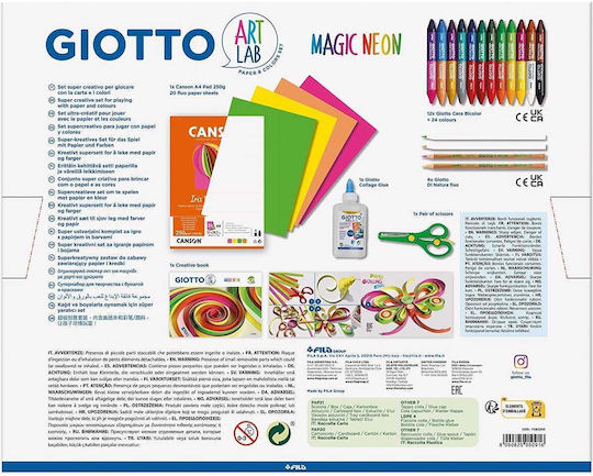 Giotto Κολάζ Art Lab Magic Neon 38τμχ