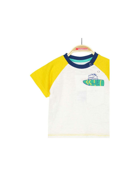 Energiers Kids Set with Shorts Summer 2pcs White