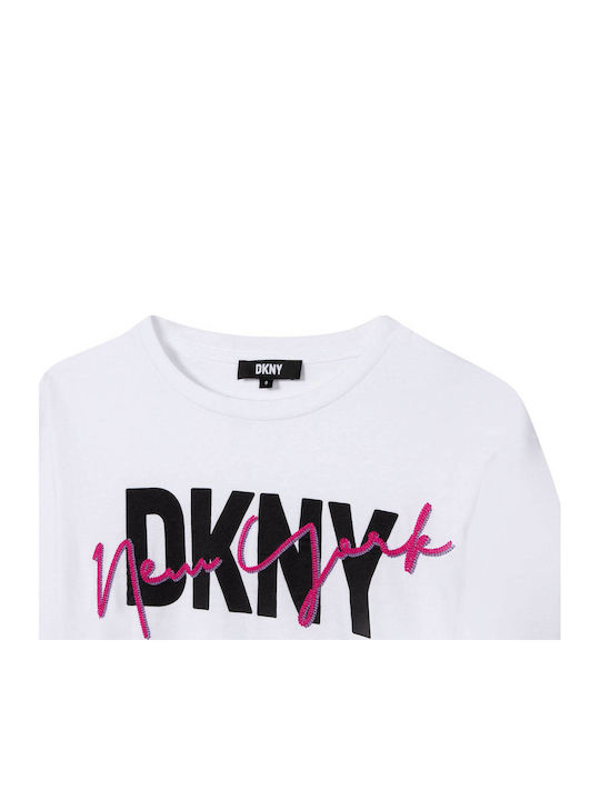 Παιδικό Crop Top Μακρυμάνικο Λευκό
