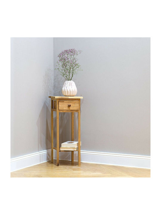 Square Side Table Beige L25xW25xH60cm