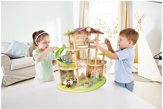 Hape Pandas Bamboo House Wooden Dollhouse