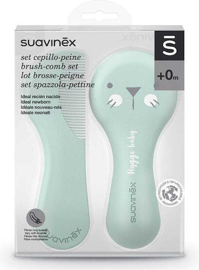 Suavinex Perie & Pieptene pentru bebeluși 3162384 Mint 2buc