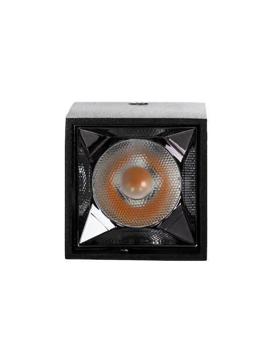 GloboStar Luminar Superior Single LED Warm White Spot in Black Color