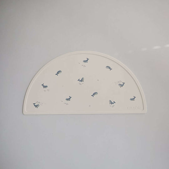 Mushie Beige Whale Placemats Made of Plastic
