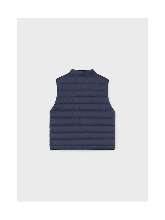 Mayoral Boys Quilted Coat Navy Blue Sleeveless