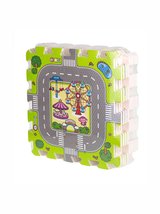Fio Interactive Floor Puzzle With Roads 9 Pieces