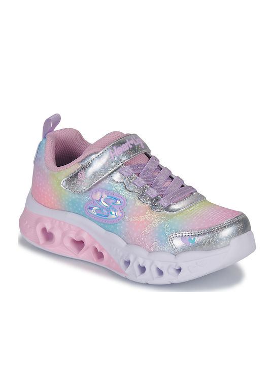 Flutter Heart Kinder Sneakers mit Klettverschluss & Lichtern Rosa