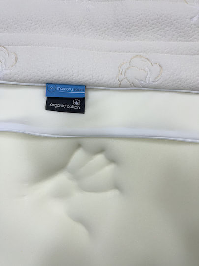 Art Strom Ανώστρωμα Μονό Memory Foam με Αποσπώμενο Κάλυμμα & Λάστιχα Εφαρμογής 70x190x7εκ.