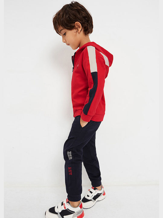 Mayoral Kids Sweatpants Set Red 2pcs