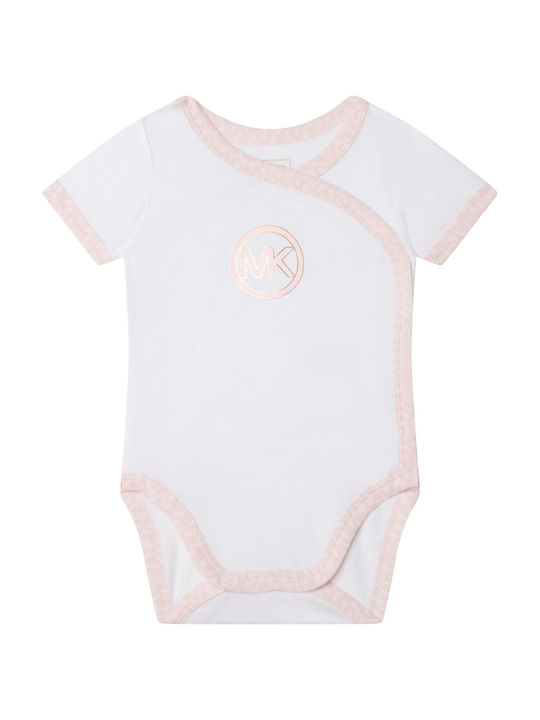 Michael Kors Baby Bodysuit Underwear Set Short-Sleeved Pink