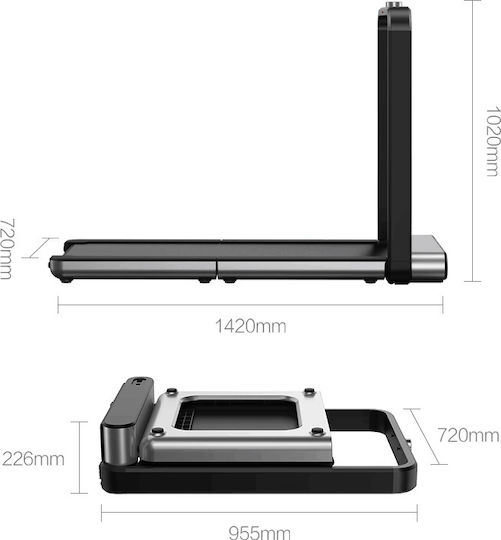 KingSmith X21 1hp Walking Pad Ηλεκτρικός Αναδιπλούμενος Διάδρομος Γυμναστικής για Χρήστη έως 110kg