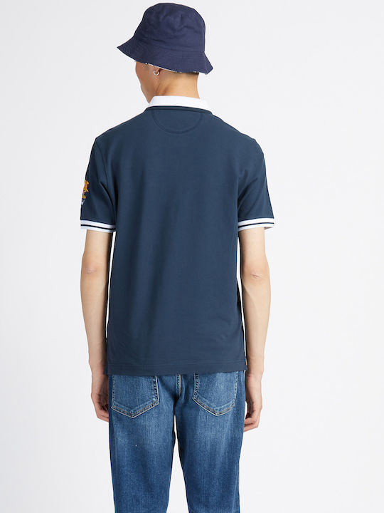 La Martina Ανδρικό T-shirt Polo Navy Μπλε