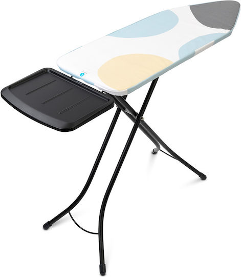 Brabantia Spring Bubbles Ironing Board For Steam Iron Foldable 124x45x98cm