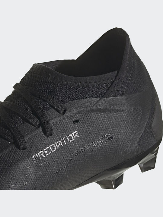 adidas Predator Precision.3 Футболни Обувки с Бутони Основно Черно / Облачно Бяло
