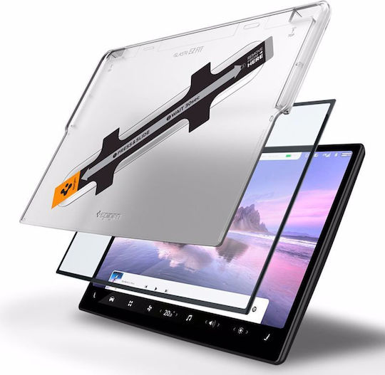 Spigen Glas.tr Ez Fit Sticlă Temperată Tesla Model X 2022 Model S 2021 Negru