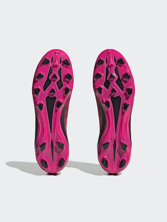 Adidas X Speedportal.3 MG Low Football Shoes with Cleats Team Shock Pink 2 / Zero Metalic / Core Black