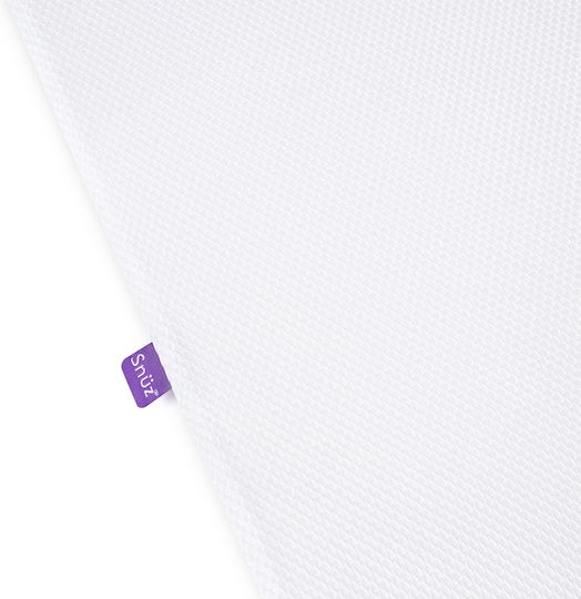 Snuz Cradle with Mattress Light Grey & Dove Base
