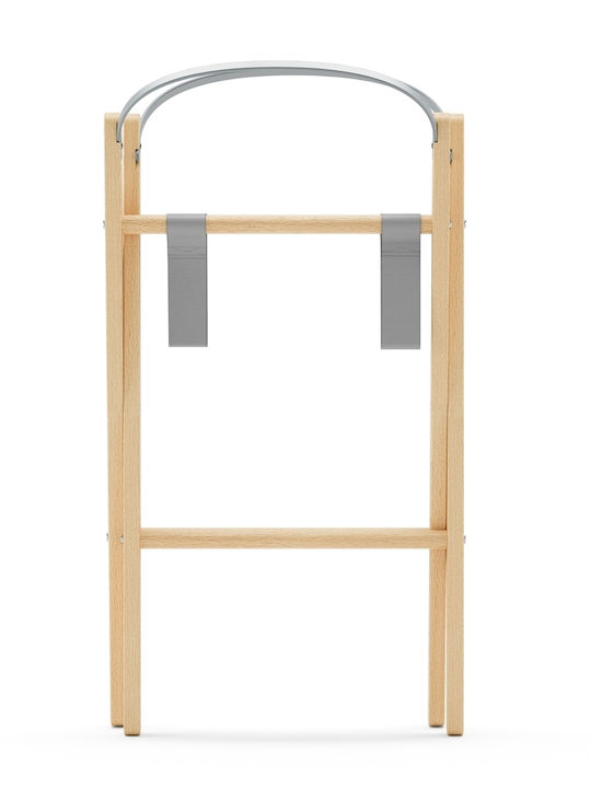 Snuz Cradle with Mattress Light Grey & Natural Base
