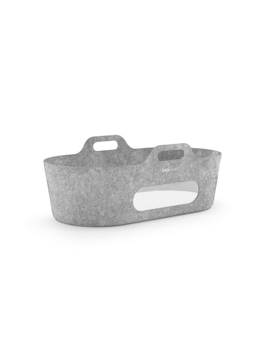 Snuz Leagăn cu Saltea Dark Grey & Natural Base