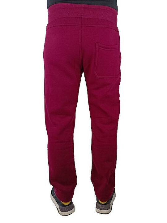 Paco & Co Herren-Sweatpants Burgundisch