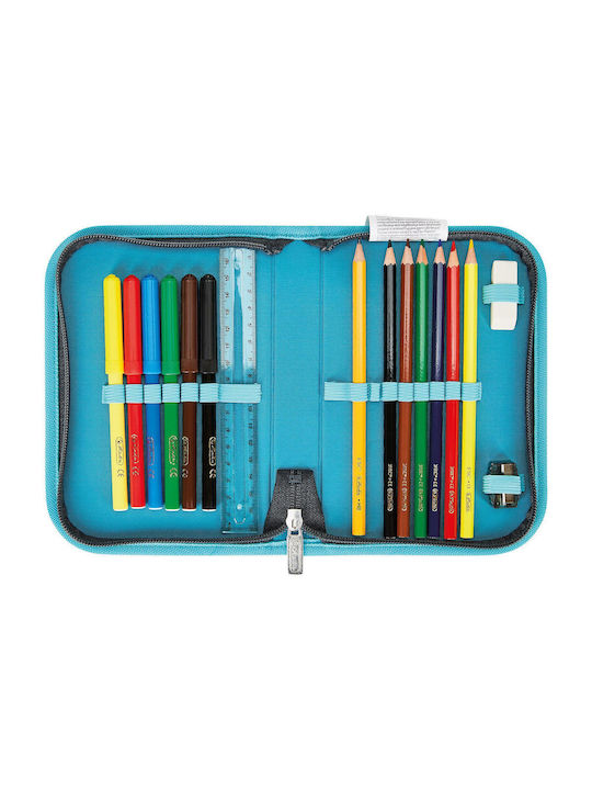 Herlitz FiloLight Plus Flower Owl 4 in 1 School Backpack for Elementary Turquoise with Water Bottle Holder 16 Litres 2026