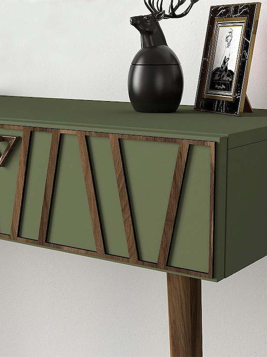 Forest Wooden Console Table Λαδί L120xW35xH89.3cm