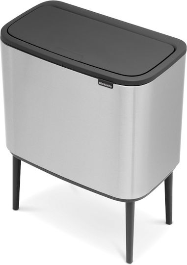 Brabantia Brabantia Mülleimer Für Recycling Metallisch Push Matt 33l