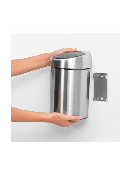 Brabantia Κάδος Απορριμμάτων από Ανοξείδωτο Ατσάλι Matt Steel FPP 3lt
