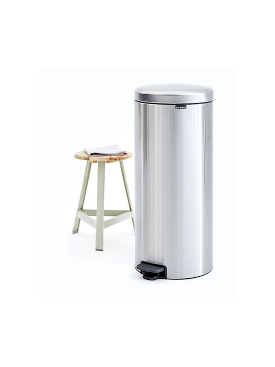 Brabantia NewIcon Waste Bin Waste made of Stainless Steel with Pedal Matt Steel FPP 30lt 1pcs