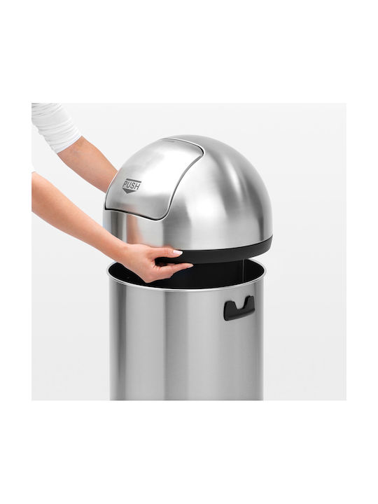 Brabantia Coș De Gunoi Din Oțel Inoxidabil Push Matt Steel 60lt