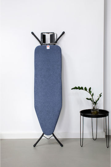 Brabantia Σιδερώστρα για Σίδερο Ατμού Σπαστή Denim Blue 124x45x96cm