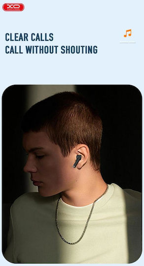 XO X20 Square Ring TWS In-ear Bluetooth Handsfree Ακουστικά με Θήκη Φόρτισης Λευκά