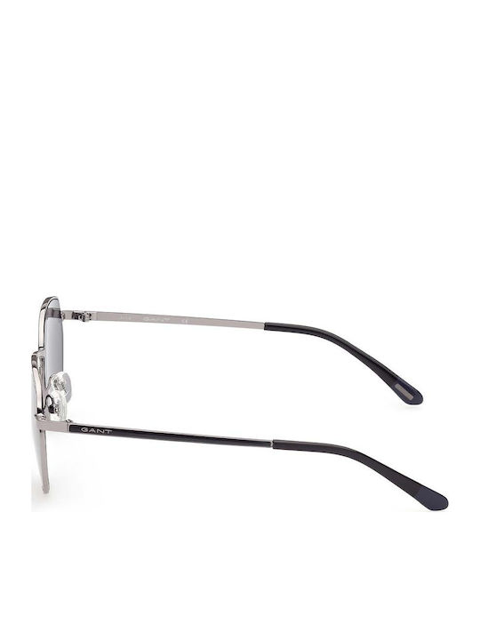 Gant Unisex Sunglasses with Silver Metal Frame and Gray Lens GA7109 08C