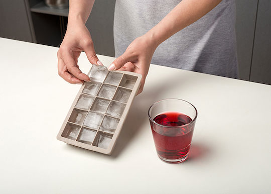 Nava Misty Ice Tray Cube Silicone 15 Slots Beige 10-111-050