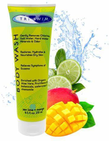 TriSwim Anti-Chlorine Κρεμώδες Αφρόλουτρο με Βρώμη & Άρωμα Lime/ Mango 250ml