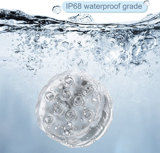 Submersible Pool Spotlight with Remote Control and Multicolour (RGB) Light 500-2590