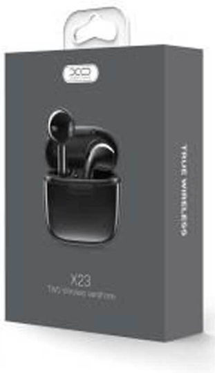 XO X23 TWS Earbud Bluetooth Handsfree Ακουστικά με Θήκη Φόρτισης Μαύρα