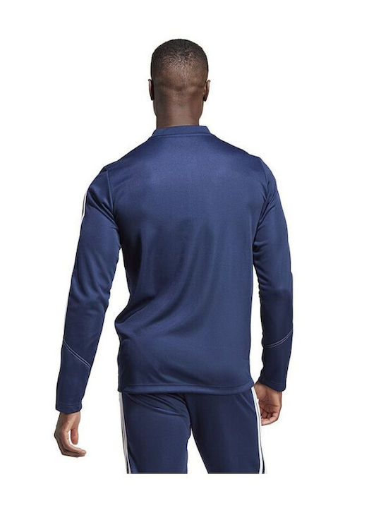 Adidas Tiro 23 Herren Sportliches Langarmshirt Ausschnitt mit Reißverschluss Marineblau