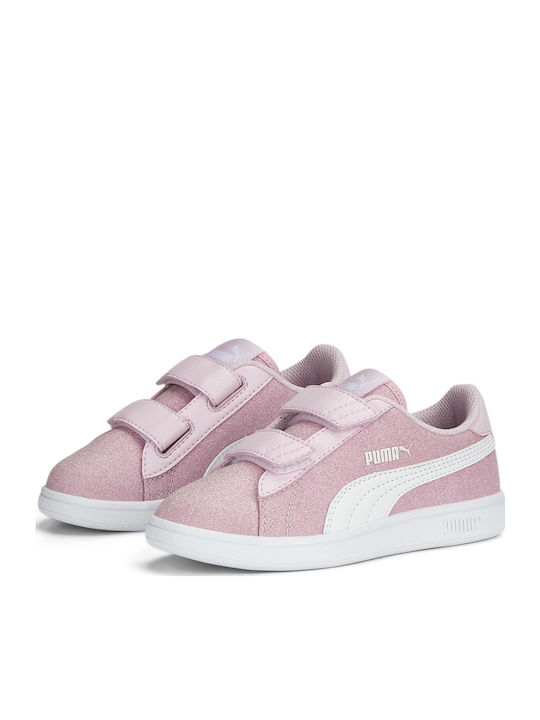 Smash Glitz Glam Kids Sneakers with Scratch Pink