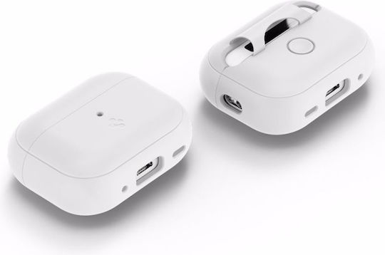 Spigen Fit Hülle Silikon mit Haken White/Grey für Apple AirPods Pro 2
